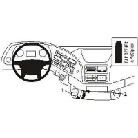 Brodit ProClip houder geschikt voor Mercedes Benz Actros 2003-2013 Angled mount, Laag