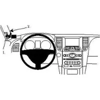 Brodit ProClip houder geschikt voor Infiniti FX37 2013-2015 / FX50 2009-2013 / QX70 2015 - Left mount