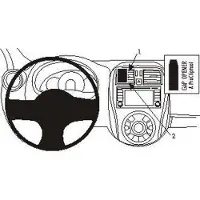 Brodit ProClip houder geschikt voor Nissan Micra 2014-2017 Center mount