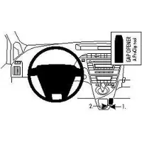 Brodit ProClip houder geschikt voor Toyota Prius 2010-2016 Angled mount