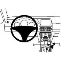 Brodit ProClip houder geschikt voor Mercedes Benz GLK-Klasse 2008-2012 Console mount
