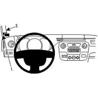 Brodit ProClip houder geschikt voor Nissan NV400 - Opel Movano - Renault Master Left mount
