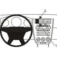 Dodge ProClip houder geschikt voor Dodge Caliber - Jeep Compass/ Patriot Center mount