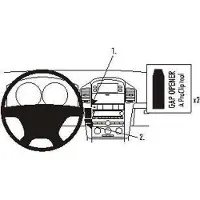 Brodit ProClip houder geschikt voor Chevrolet Captiva 2007-2011 Center mount