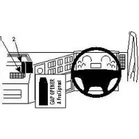 Brodit ProClip houder geschikt voor Volvo FE Serie /FL Serie 2007 - Angled mount
