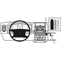 Brodit ProClip houder geschikt voor Volkswagen Touareg 2003-2009 Angled mount