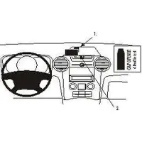 Brodit ProClip houder geschikt voor Kia Carens III 2007-2013 Center mount