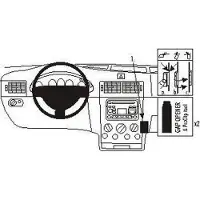 Brodit ProClip houder geschikt voor Ford Transit Connect/ Tourneo Connect 2003-2009 Angled mount