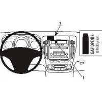 Brodit ProClip houder geschikt voor Kia Cee'd 2007-2009 Center mount