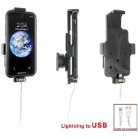 Brodit houder geschikt voor Apple iPhone X / XS Passieve houder. Originele Apple lightning naar USB kabel (met skin)