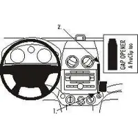 Brodit ProClip houder geschikt voor Chevrolet Aveo 2007-2011 Angled mount LET OP: UITLOPEND ARTIKEL, KAN NIET RETOUR!