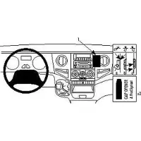 Brodit ProClip houder geschikt voor Iveco Daily 2006-2014 Angled mount