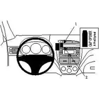 Brodit ProClip houder geschikt voor Subaru Forester/ Impreza 2008-2012 Center mount