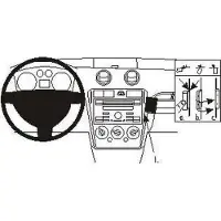 Brodit ProClip houder geschikt voor Ford Fusion 2006-2012 Angled mount