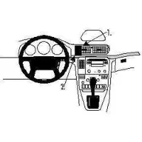 Brodit ProClip houder geschikt voor Volvo S80 1999-2006 Center mount