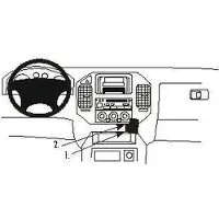 Brodit ProClip houder geschikt voor Mitsubishi Pajero/ Shogun 2000-2006 Angled mount