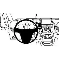 Brodit 854733 ProClip voor de Opel Zafira 12 - Center Mount