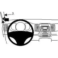 Brodit ProClip houder geschikt voor Kia Sportage 2011-2013 Left mount