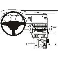 Brodit ProClip houder geschikt voor Audi Q7 2006-2015 Console mount