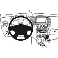Nissan ProClip houder geschikt voor Nissan Pathfinder 2013-2021 Console mount