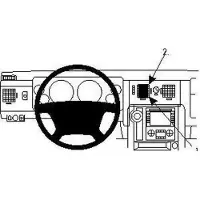 Brodit ProClip houder geschikt voor Hummer H2 2008-2011 Center mount
