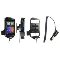 Brodit houder geschikt voor HTC Wildfire S Actieve houder met 12/24V lader. Let op: Uitlopend artikel, Kan niet retour!