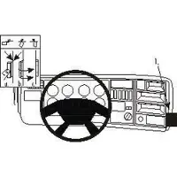 Brodit ProClip houder geschikt voor Scania P-Serie 2005-2017 / R-Serie 2005-2009 Angled mount