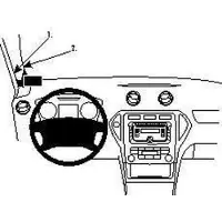 Brodit ProClip houder geschikt voor Ford Mondeo 2008-2014 Left mount