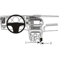 Brodit ProClip houder geschikt voor Saab 9-3 2003-2011 Console mount