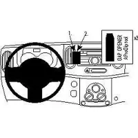 Brodit ProClip houder geschikt voor Nissan Cube 2009-2014 Center mount