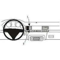 Brodit ProClip houder geschikt voor Audi A8/S8 2003-2010 Center mount