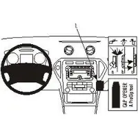 Brodit ProClip houder geschikt voor Ford Mondeo 2012-2014 Angled mount