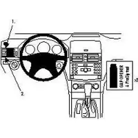 Brodit ProClip houder geschikt voor Mercedes Benz C-Klasse (180-320) 2007-2010 Left mount