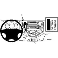 Brodit ProClip houder geschikt voor Toyota HiLux 2010-2011 Center mount
