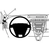 Brodit ProClip houder geschikt voor Toyota Prius 2010-2016 Left mount