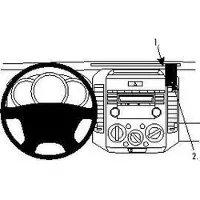 Brodit ProClip houder geschikt voor Ford Ranger - Mazda BT50 2007-2012 Angled mount