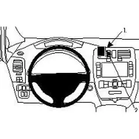 Brodit 854706 ProClip voor de Nissan Leaf 12 - Center Mount
