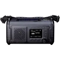 Lenco PDR-055BK - Noodradio met DAB+/FM, ASA, 10.000 mAh powerbank en zaklamp - Opladen mogelijk via zonne-energie en handzwengel - Zwart