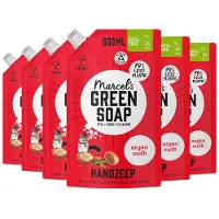 Marcel's Green Soap Handzeep Navulling - Argan & Oudh - 6 x 500ml