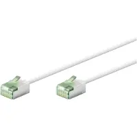 Goobay Netwerkkabel | Cat8 U/FTP | 3 meter (100% koper, LSZH, Slimline, Wit)