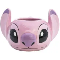 Stor , 3D keramische mok 375ml Angel collectie met geschenkdoos, Roze