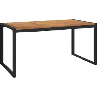 vidaXL Tuintafel met U-vormige poten 160x80x75 cm massief acaciahout