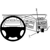Brodit ProClip houder geschikt voor Mercedes Benz Atego 2008 - Angled mount