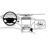 Brodit ProClip houder geschikt voor Renault Laguna 2001-2004 Angled mount