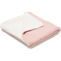 Little Dutch Gebreid wiegdeken - Fleece - Roze - Essentials