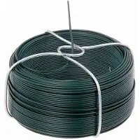 Alberts 530549 draadspoel | verzinkt, groene kunststof coating | draad-Ø 1,4 mm | lengte 50 m | set van 2