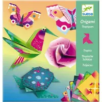 Djeco - Origami Tropische Dieren - Knutselset - vanaf 7 jaar