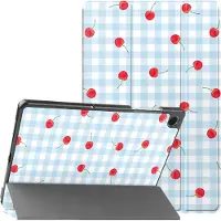 IMoshion Design Trifold Bookcase voor de Samsung Galaxy Tab A11 Plus / A9 Plus - Cherry Check