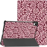 IMoshion Design Trifold Bookcase voor de Samsung Galaxy Tab S11 - Bloom Love Blush