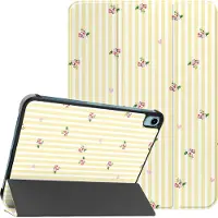 IMoshion Design Trifold Bookcase voor de Apple iPad 11 (2025) 11 inch A16 / iPad 10 (2022) 10.9 inch - Garden Stripes